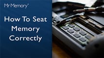 In this video we show you in a little more detail how to correctly seat the Memory (RAM) in your desktop or laptop computer.